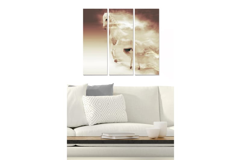 CANVASTAVLA Abstract 3-pack Flerfärgad 20x50 cm - Poster & print