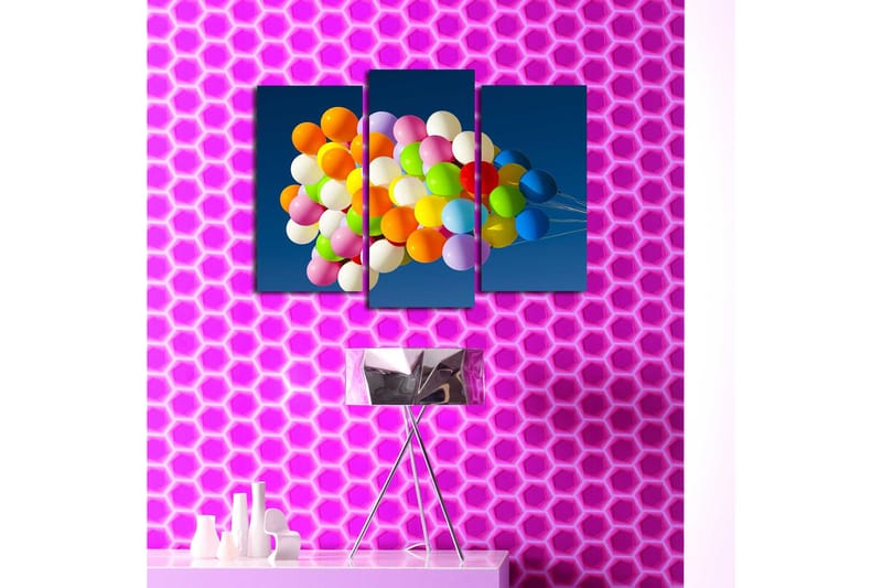 Canvastavla 3-pack Flerfärgad - 20x39 cm - Inredning & dekor - Tavlor & konst - Canvastavla