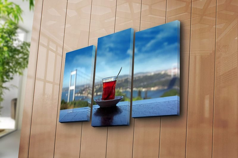 Canvastavla 3-pack Flerfärgad - 20x39 cm - Inredning & dekor - Tavlor & konst - Canvastavla