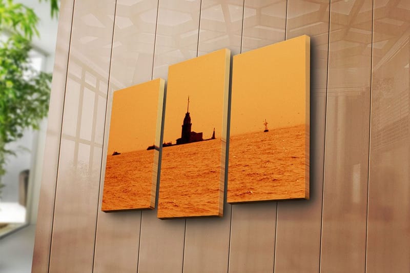 Canvastavla 3-pack Flerfärgad - 20x39 cm - Inredning & dekor - Tavlor & konst - Canvastavla