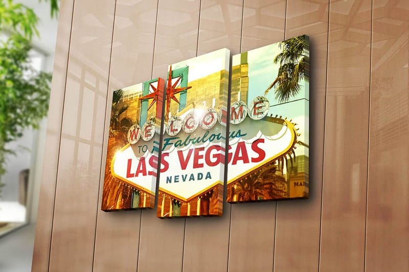 Canvastavla 3-pack Flerfärgad - 20x39 cm - Inredning & dekor - Tavlor & konst - Canvastavla