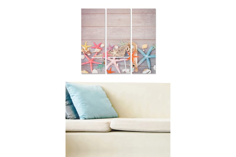 CANVASTAVLA 3-pack Flerfärgad 20x50 cm - Inredning & dekor - Tavlor & konst - Canvastavla
