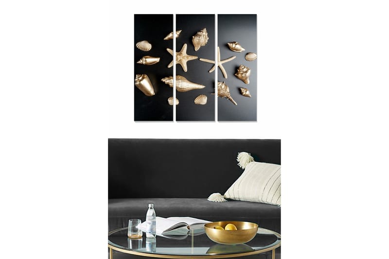 CANVASTAVLA 3-pack Flerfärgad 20x50 cm - Inredning & dekor - Tavlor & konst - Canvastavla