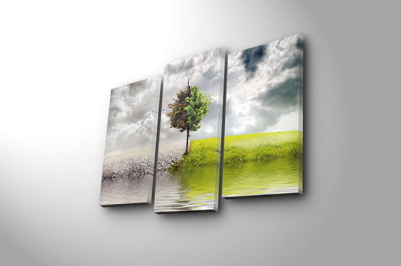 CANVASTAVLA 3-pack Flerfärgad 20x39 cm - Inredning & dekor - Tavlor & konst - Canvastavla