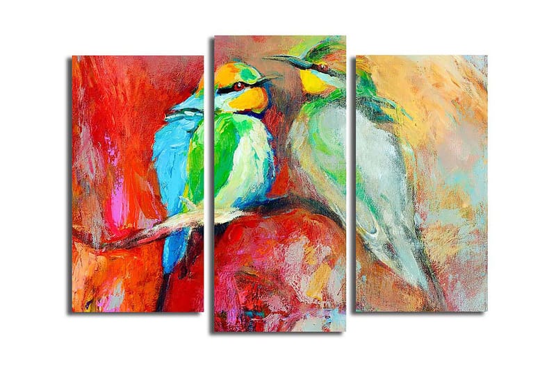 CANVASTAVLA 3-pack Flerfärgad 20x39 cm - Inredning & dekor - Tavlor & konst - Canvastavla