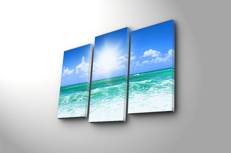 CANVASTAVLA 3-pack Flerfärgad 20x39 cm - Inredning & dekor - Tavlor & konst - Canvastavla
