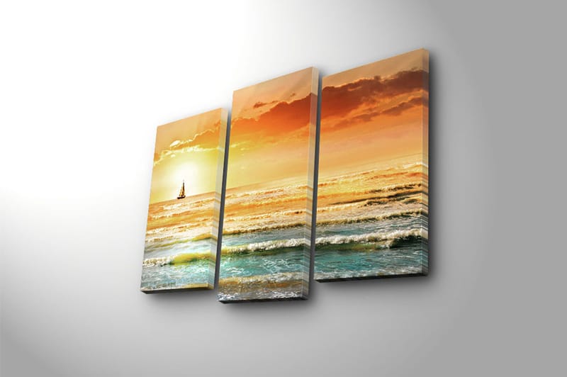 CANVASTAVLA 3-pack Flerfärgad 20x39 cm - Inredning & dekor - Tavlor & konst - Canvastavla