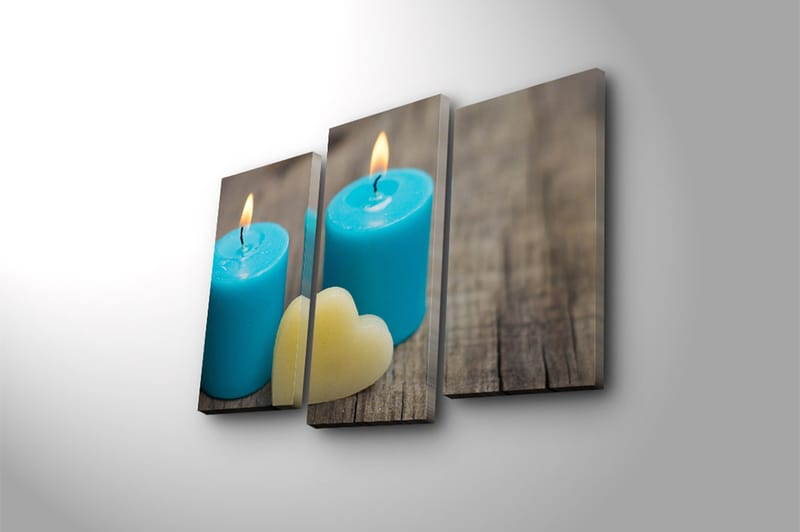 CANVASTAVLA 3-pack Flerfärgad 20x39 cm - Inredning & dekor - Tavlor & konst - Canvastavla