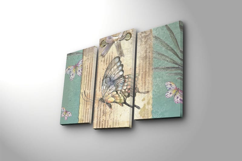 CANVASTAVLA 3-pack Flerfärgad 20x39 cm - Inredning & dekor - Tavlor & konst - Canvastavla
