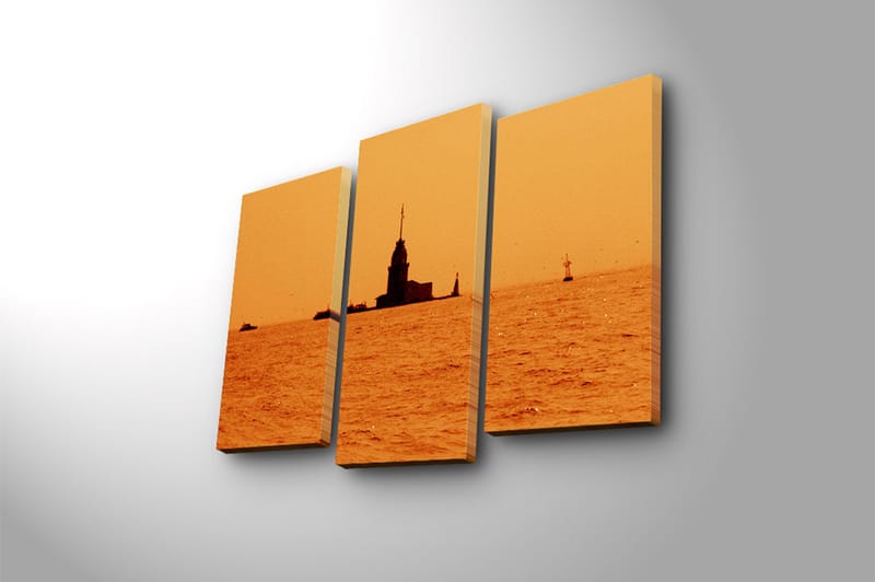 CANVASTAVLA 3-pack Flerfärgad 20x39 cm - Inredning & dekor - Tavlor & konst - Canvastavla