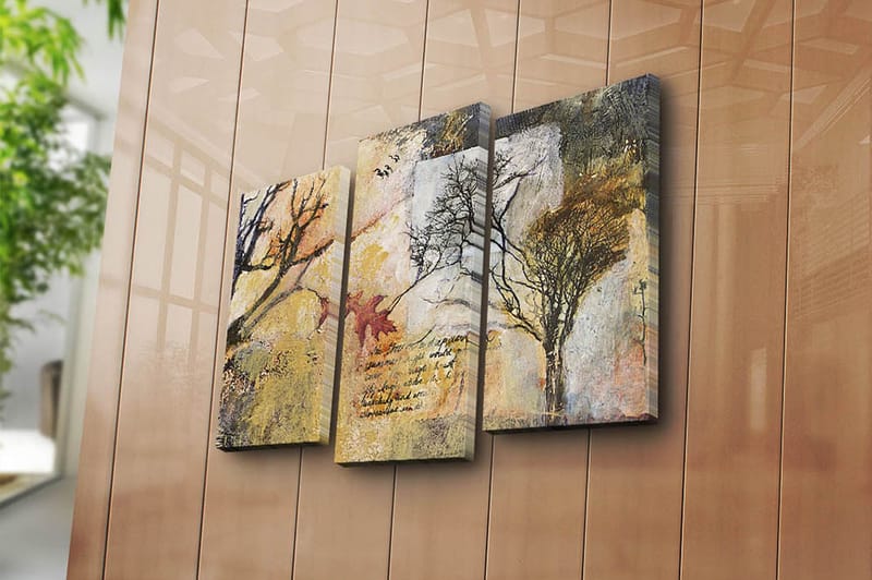 CANVASTAVLA 3-pack Flerfärgad 20x39 cm - Inredning & dekor - Tavlor & konst - Canvastavla