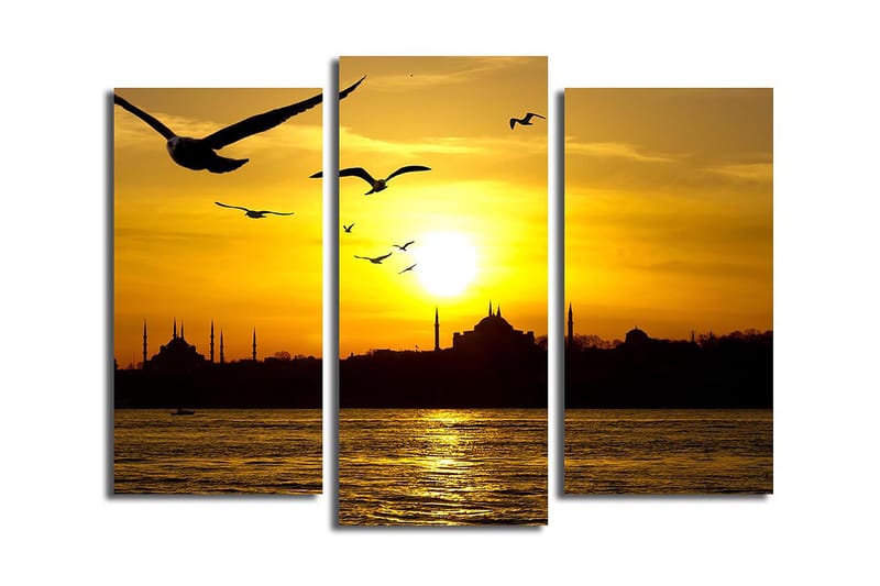 CANVASTAVLA 3-pack Flerfärgad 20x39 cm - Inredning & dekor - Tavlor & konst - Canvastavla