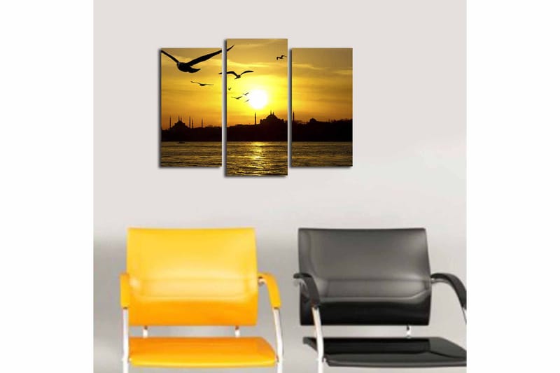CANVASTAVLA 3-pack Flerfärgad 20x39 cm - Inredning & dekor - Tavlor & konst - Canvastavla