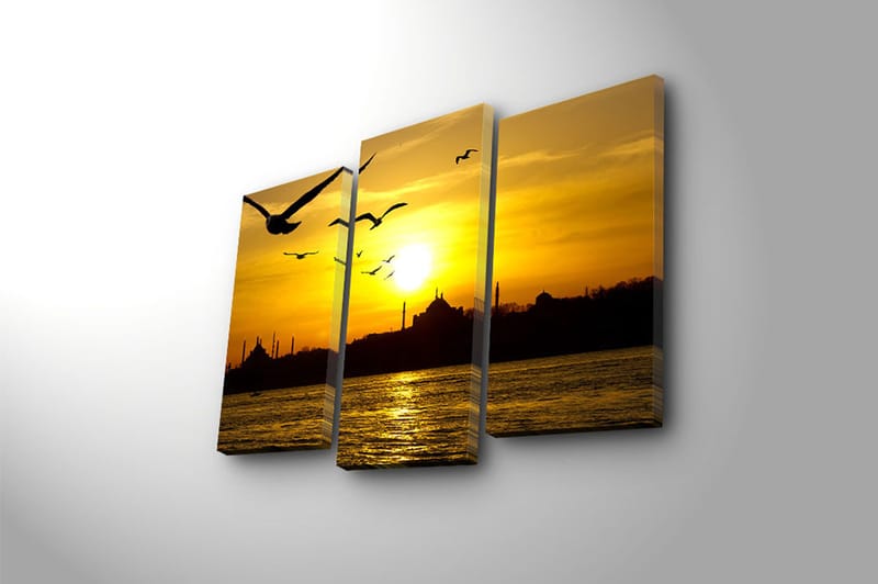 CANVASTAVLA 3-pack Flerfärgad 20x39 cm - Inredning & dekor - Tavlor & konst - Canvastavla