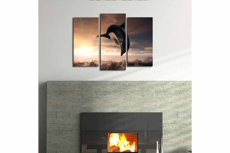 CANVASTAVLA 3-pack Flerfärgad 20x39 cm - Inredning & dekor - Tavlor & konst - Canvastavla