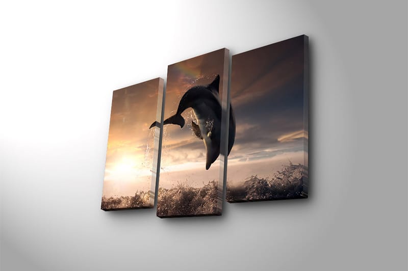 CANVASTAVLA 3-pack Flerfärgad 20x39 cm - Inredning & dekor - Tavlor & konst - Canvastavla