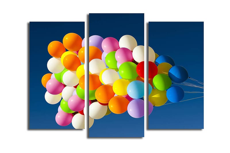 CANVASTAVLA 3-pack Flerfärgad 20x39 cm - Inredning & dekor - Tavlor & konst - Canvastavla
