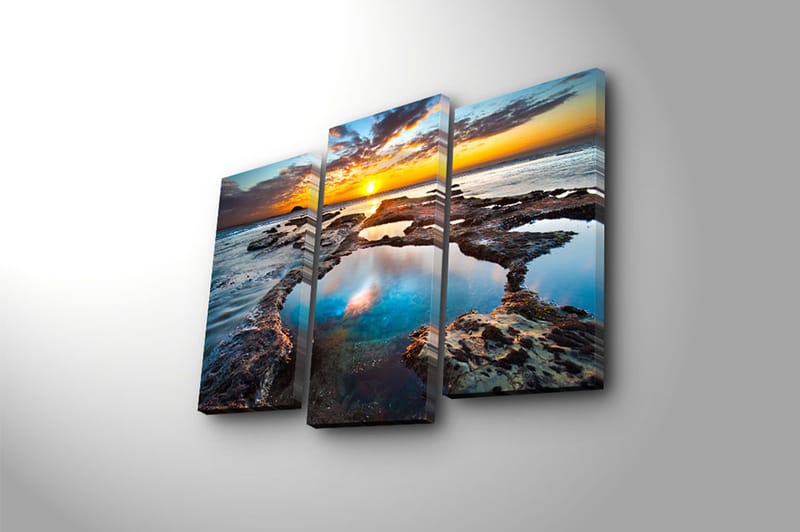 CANVASTAVLA 3-pack Flerfärgad 20x39 cm - Inredning & dekor - Tavlor & konst - Canvastavla