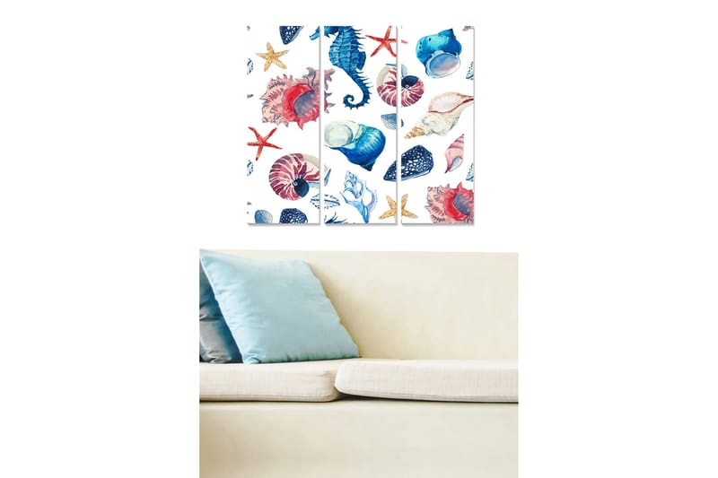 CANVASTAVLA 3-pack Flerfärgad 20x50 cm - Inredning & dekor - Tavlor & konst - Canvastavla