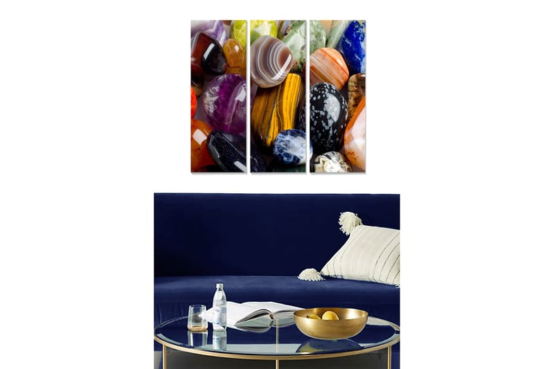 CANVASTAVLA 3-pack Flerfärgad 20x50 cm - Inredning & dekor - Tavlor & konst - Canvastavla