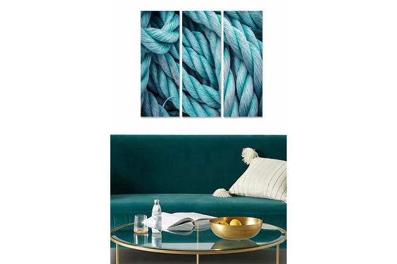 Canvastavla 3-pack Flerfärgad - 20x50 cm - Inredning & dekor - Tavlor & konst - Canvastavla