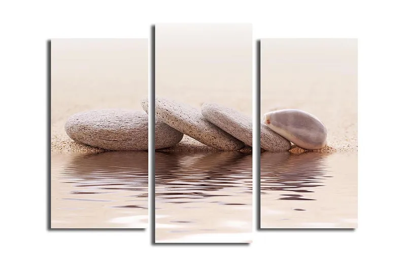 Canvastavla 3-pack Flerfärgad, 20x39 cm