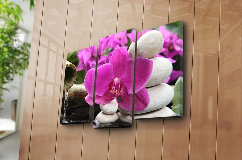 Canvastavla 3-pack Flerfärgad - 20x39 cm - Inredning & dekor - Tavlor & konst - Canvastavla