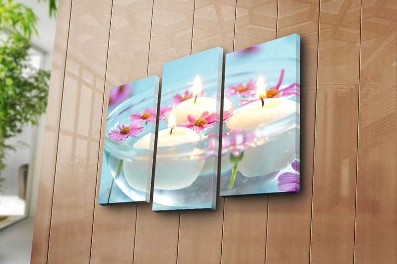 Canvastavla 3-pack Flerfärgad - 20x39 cm - Inredning & dekor - Tavlor & konst - Canvastavla