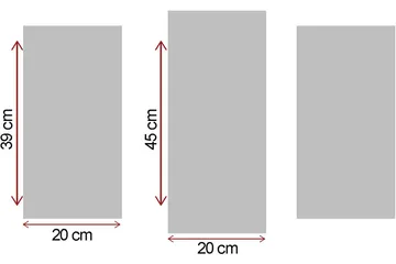 Canvastavla 3-pack Flerfärgad - 20x39 cm - Inredning & dekor - Tavlor & konst - Canvastavla