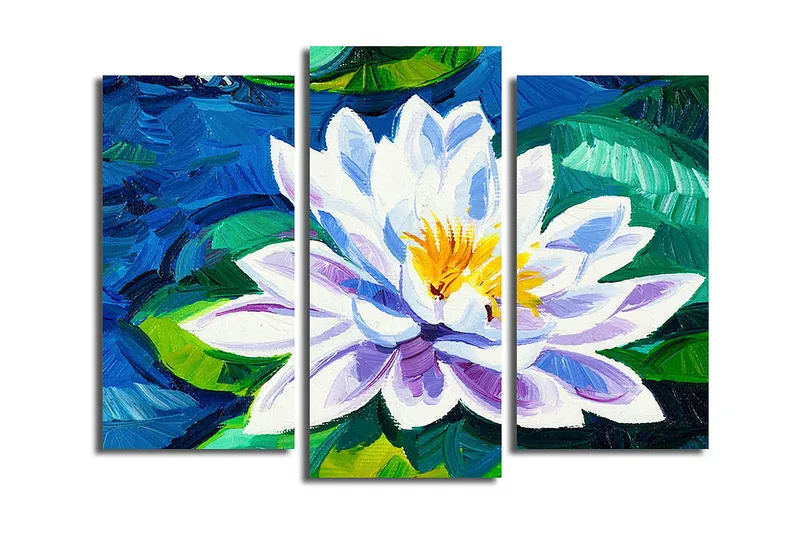 Canvastavla 3-pack Flerfärgad - 20x39 cm - Inredning & dekor - Tavlor & konst - Canvastavla