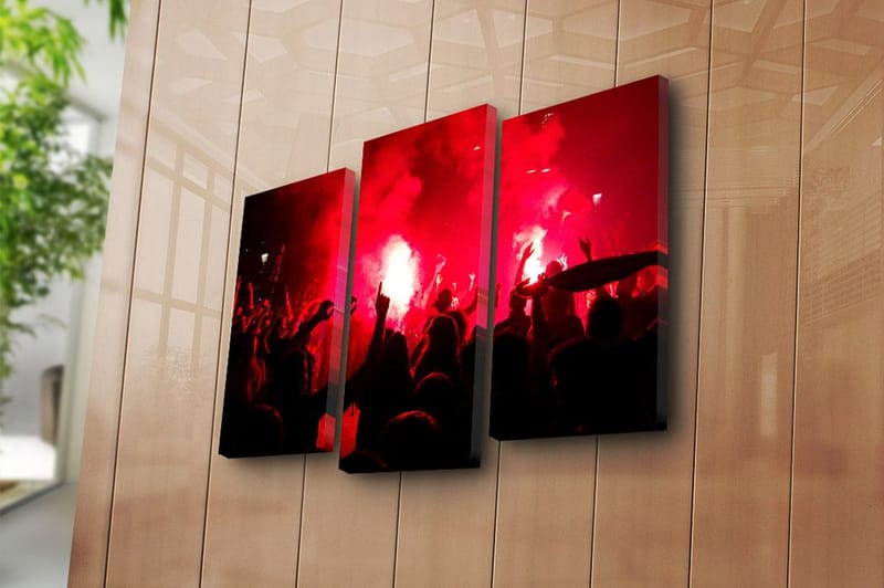 Canvastavla 3-pack Flerfärgad - 20x39 cm - Inredning & dekor - Tavlor & konst - Canvastavla