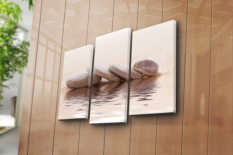 Canvastavla 3-pack Flerfärgad - 20x39 cm - Inredning & dekor - Tavlor & konst - Canvastavla