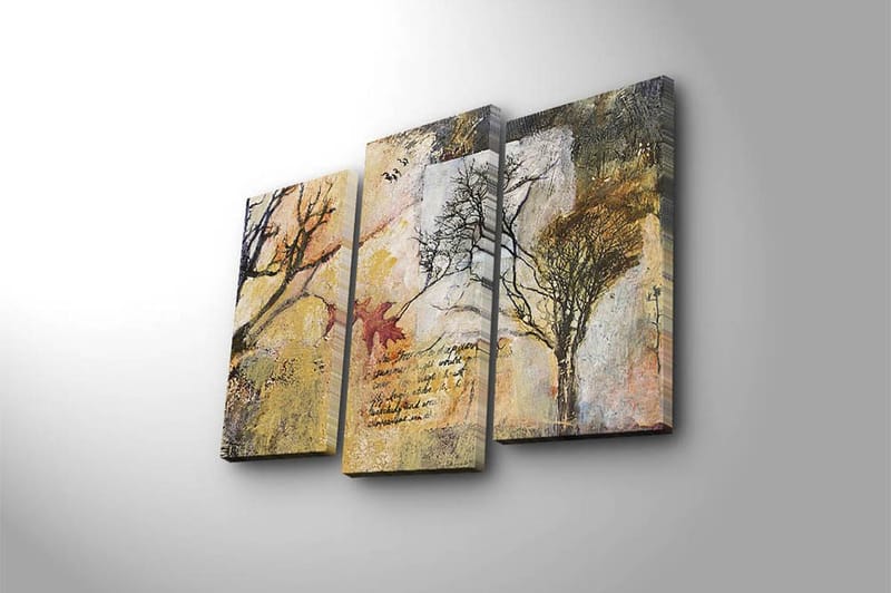 Canvastavla 3-pack Flerfärgad - 20x39 cm - Inredning & dekor - Tavlor & konst - Canvastavla