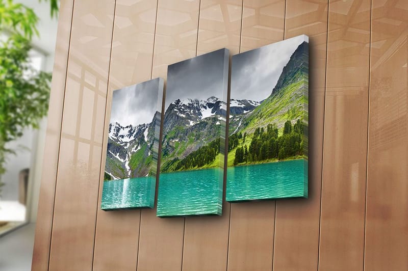 Canvastavla 3-pack Flerfärgad - 20x39 cm - Inredning & dekor - Tavlor & konst - Canvastavla