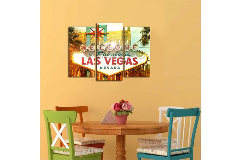 Canvastavla 3-pack Flerfärgad - 20x39 cm - Inredning & dekor - Tavlor & konst - Canvastavla