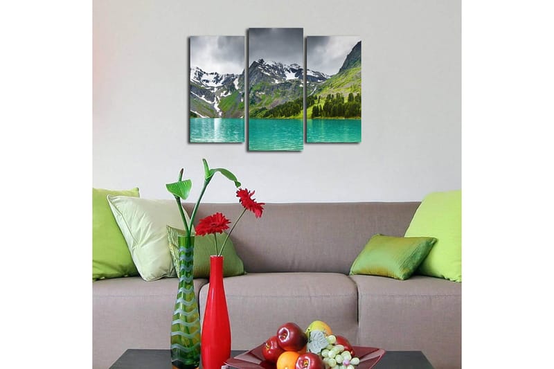 Canvastavla 3-pack Flerfärgad - 20x39 cm - Inredning & dekor - Tavlor & konst - Canvastavla