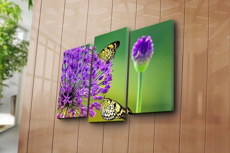 Canvastavla 3-pack Flerfärgad - 20x39 cm - Inredning & dekor - Tavlor & konst - Canvastavla