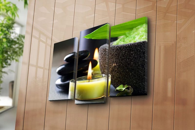 Canvastavla 3-pack Flerfärgad - 20x39 cm - Inredning & dekor - Tavlor & konst - Canvastavla