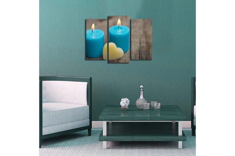 Canvastavla 3-pack Flerfärgad - 20x39 cm - Inredning & dekor - Tavlor & konst - Canvastavla