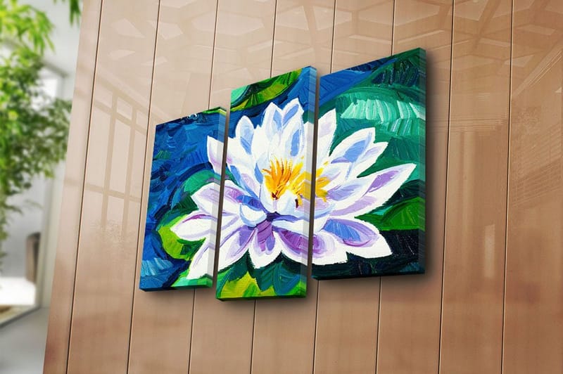 Canvastavla 3-pack Flerfärgad - 20x39 cm - Inredning & dekor - Tavlor & konst - Canvastavla