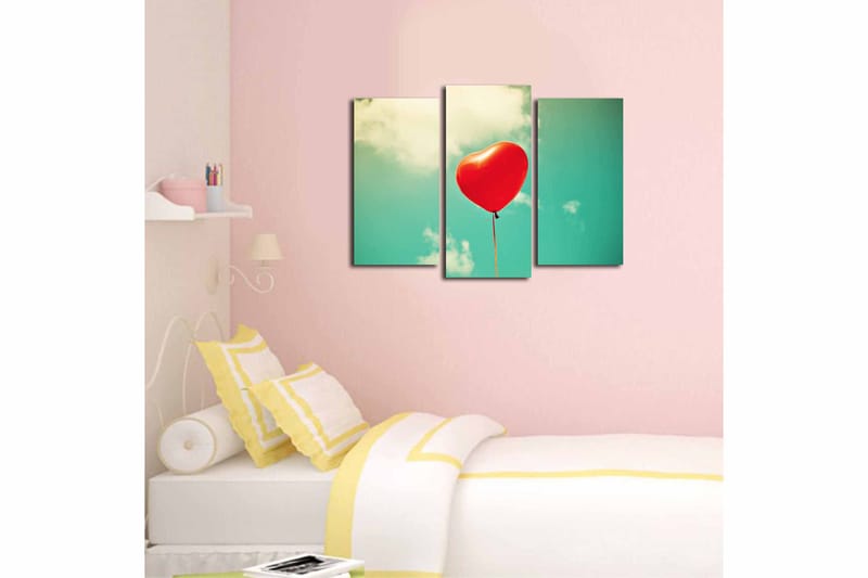 Canvastavla 3-pack Flerfärgad - 20x39 cm - Inredning & dekor - Tavlor & konst - Canvastavla