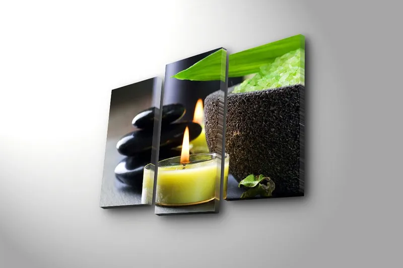 Canvastavla 3-pack Flerfärgad - 20x39 cm - Inredning & dekor - Tavlor & konst - Canvastavla