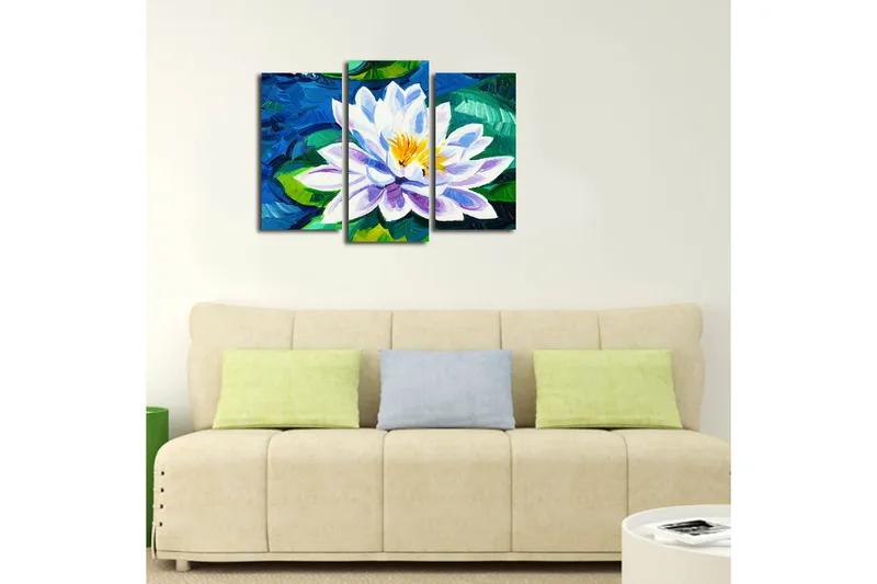 Canvastavla 3-pack Flerfärgad - 20x39 cm - Inredning & dekor - Tavlor & konst - Canvastavla