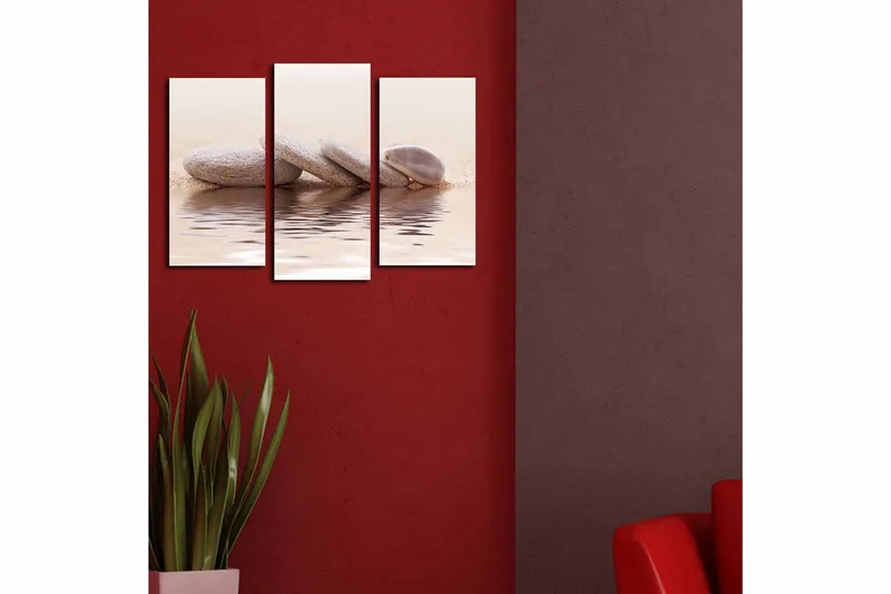 Canvastavla 3-pack Flerfärgad - 20x39 cm - Inredning & dekor - Tavlor & konst - Canvastavla