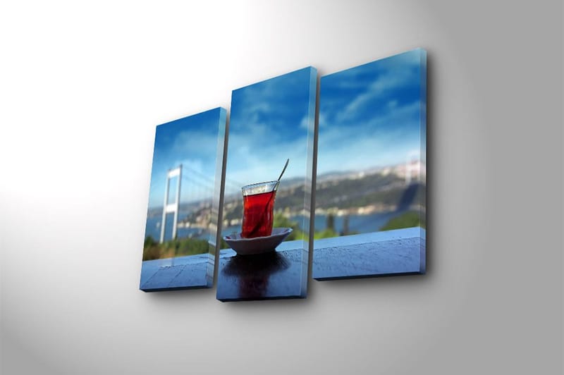 Canvastavla 3-pack Flerfärgad - 20x39 cm - Inredning & dekor - Tavlor & konst - Canvastavla