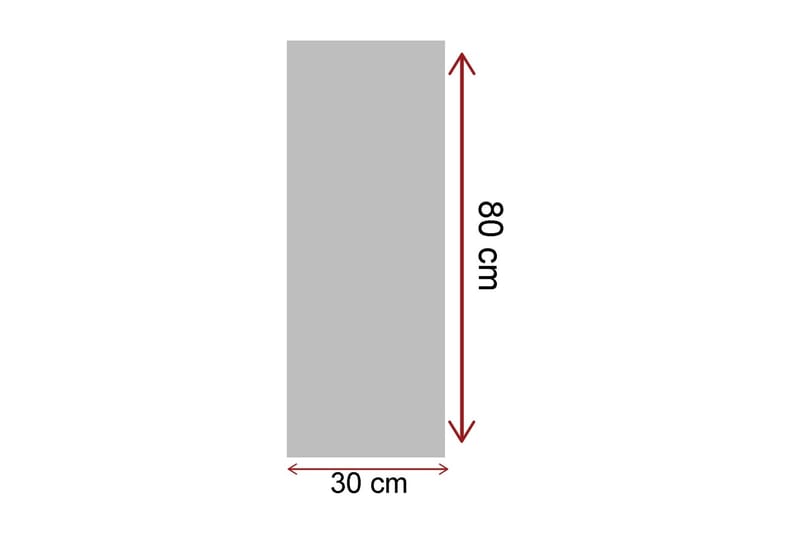 Canvastavla 30x80 cm - Kvinna i röd klänning med paraply - Röd / Grå / Svart - Inredning & dekor - Tavlor & konst - Canvastavla