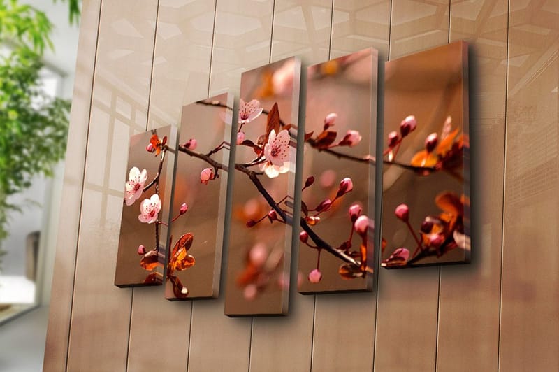 Canvastavla 5-pack Flerfärgad - 19x60 cm - Inredning & dekor - Tavlor & konst - Canvastavla