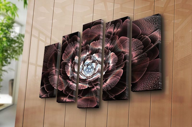 Canvastavla 5-pack Flerfärgad - 19x60 cm - Inredning & dekor - Tavlor & konst - Canvastavla