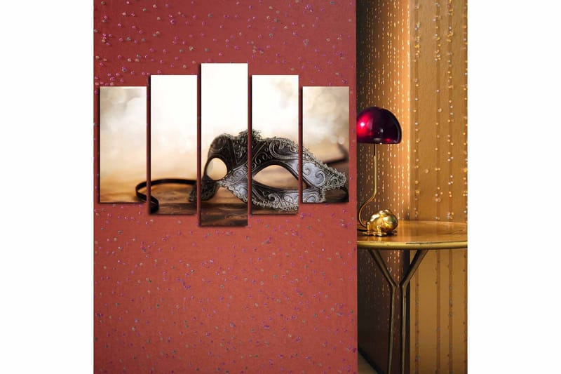 CANVASTAVLA 5-pack Flerfärgad 19x60 cm - Inredning & dekor - Tavlor & konst - Canvastavla