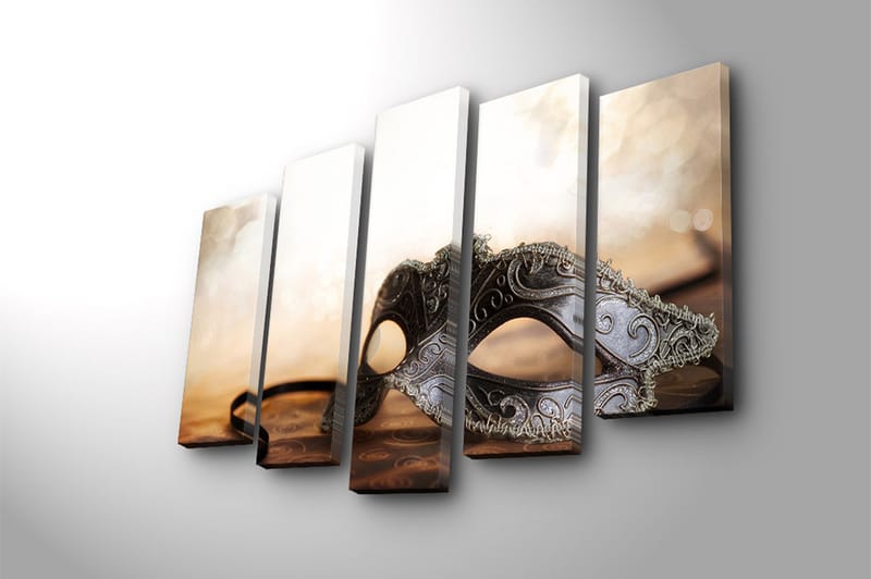 CANVASTAVLA 5-pack Flerfärgad 19x60 cm - Inredning & dekor - Tavlor & konst - Canvastavla